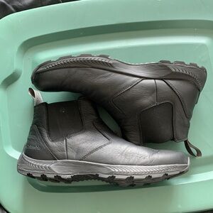 Columbia Men's Black Leather Rain Boots